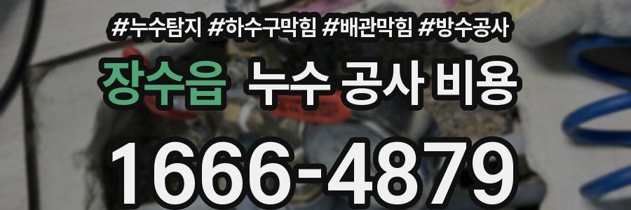장수읍 누수 공사 비용