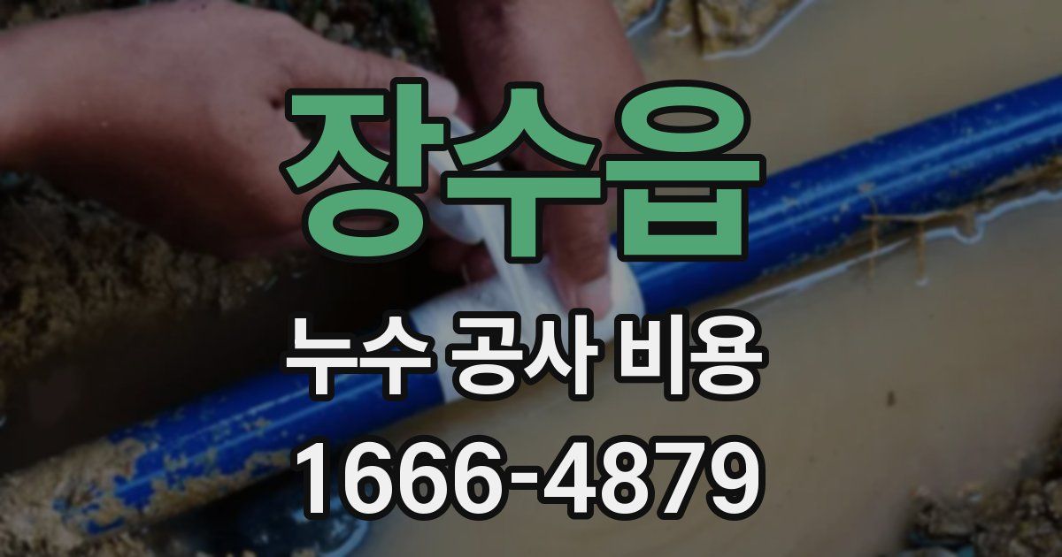 장수읍 누수 공사 비용