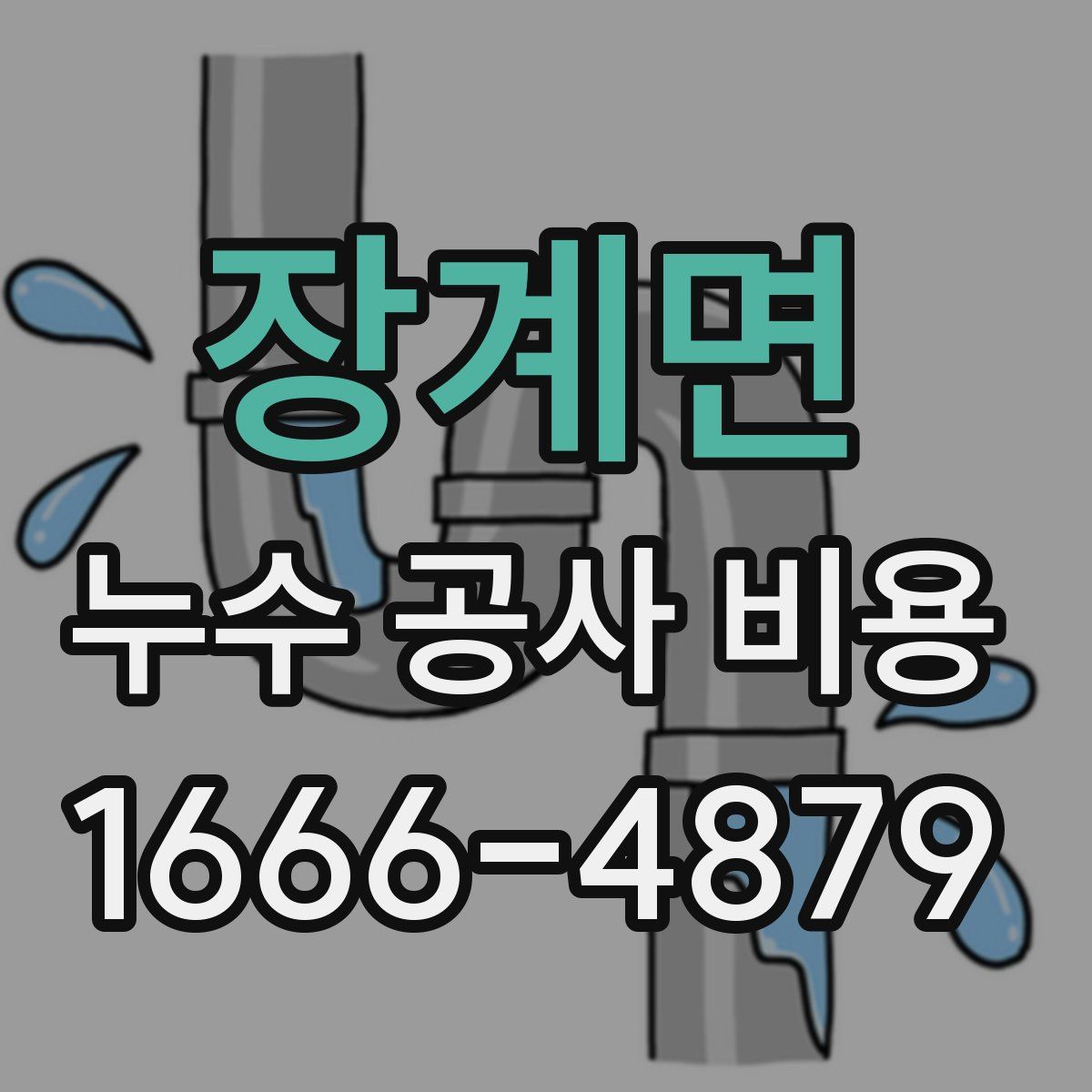 장계면 누수 공사 비용