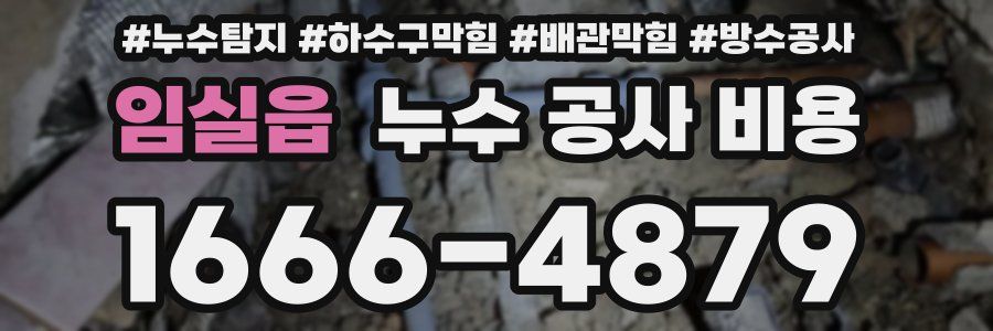 임실읍 누수 공사 비용