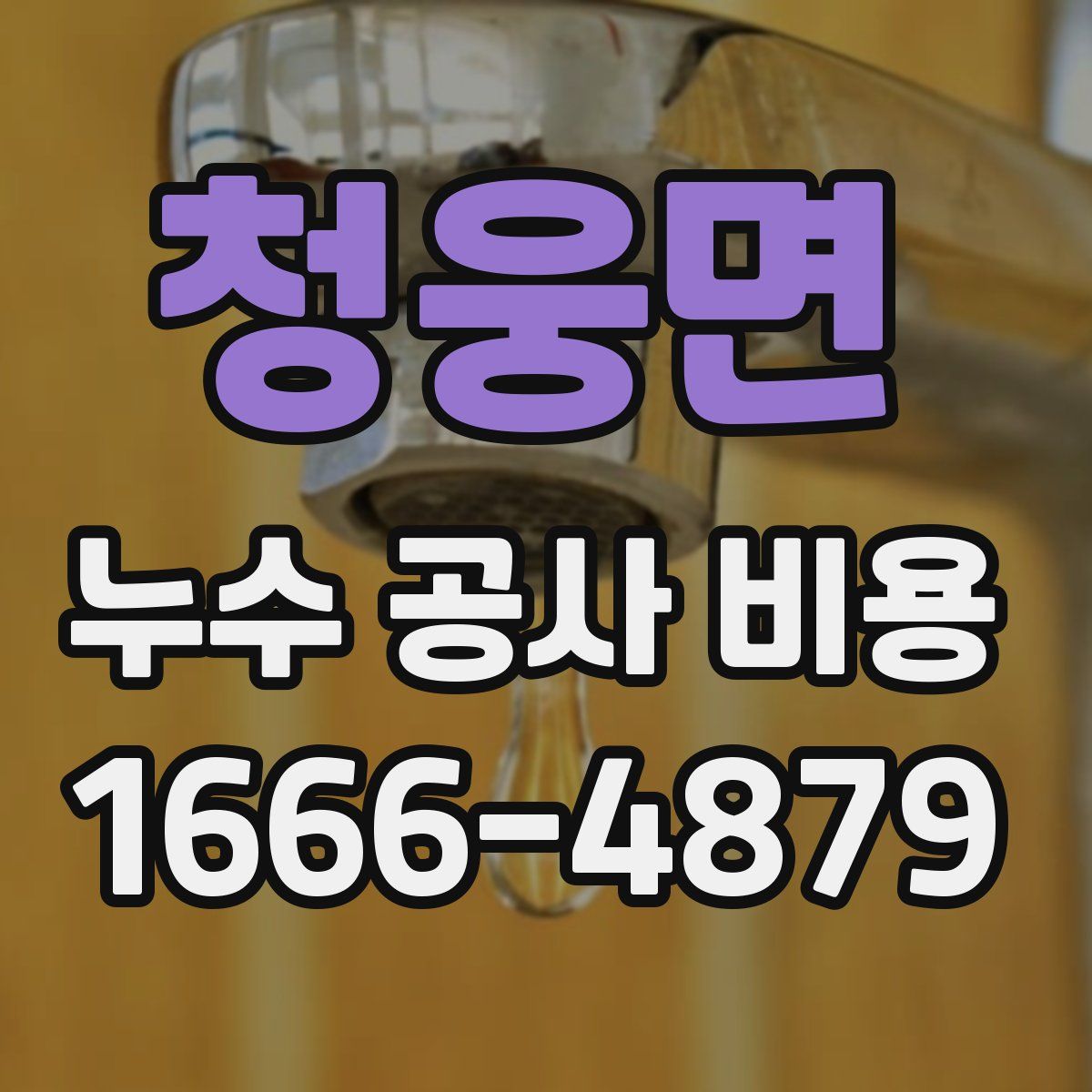 청웅면 누수 공사 비용