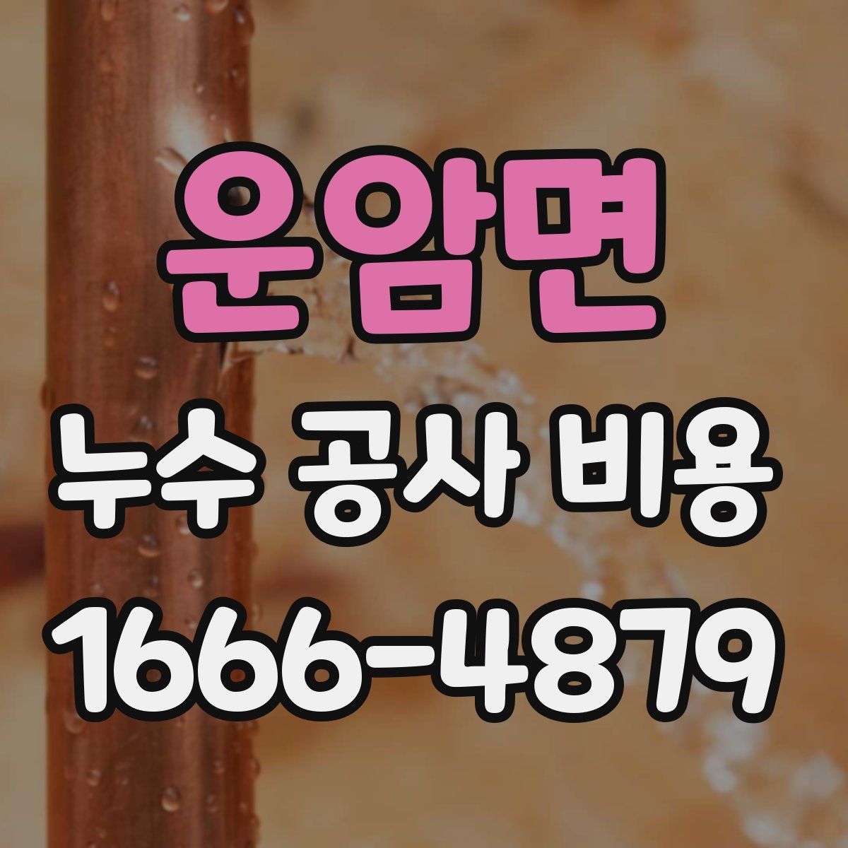 운암면 누수 공사 비용