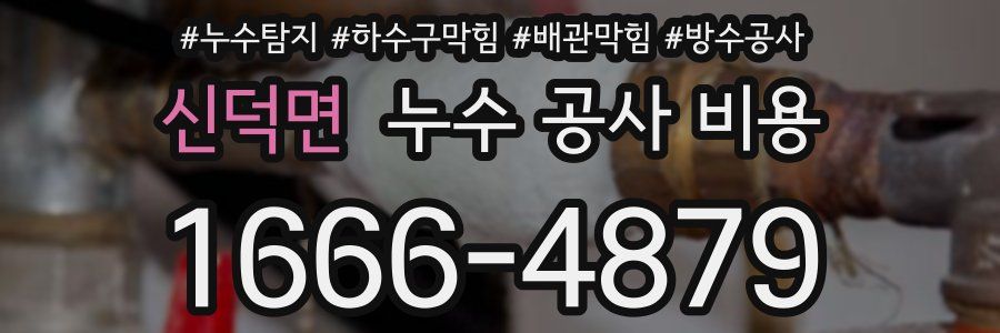 신덕면 누수 공사 비용