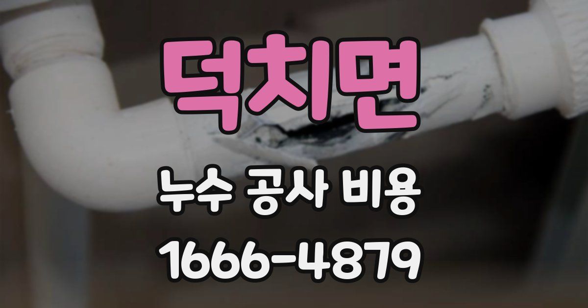 덕치면 누수 공사 비용