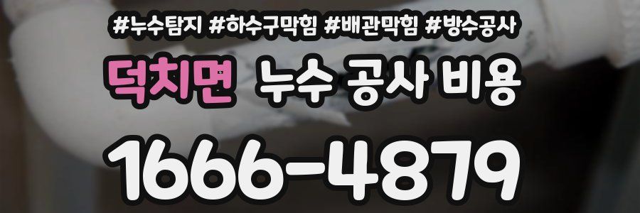 덕치면 누수 공사 비용
