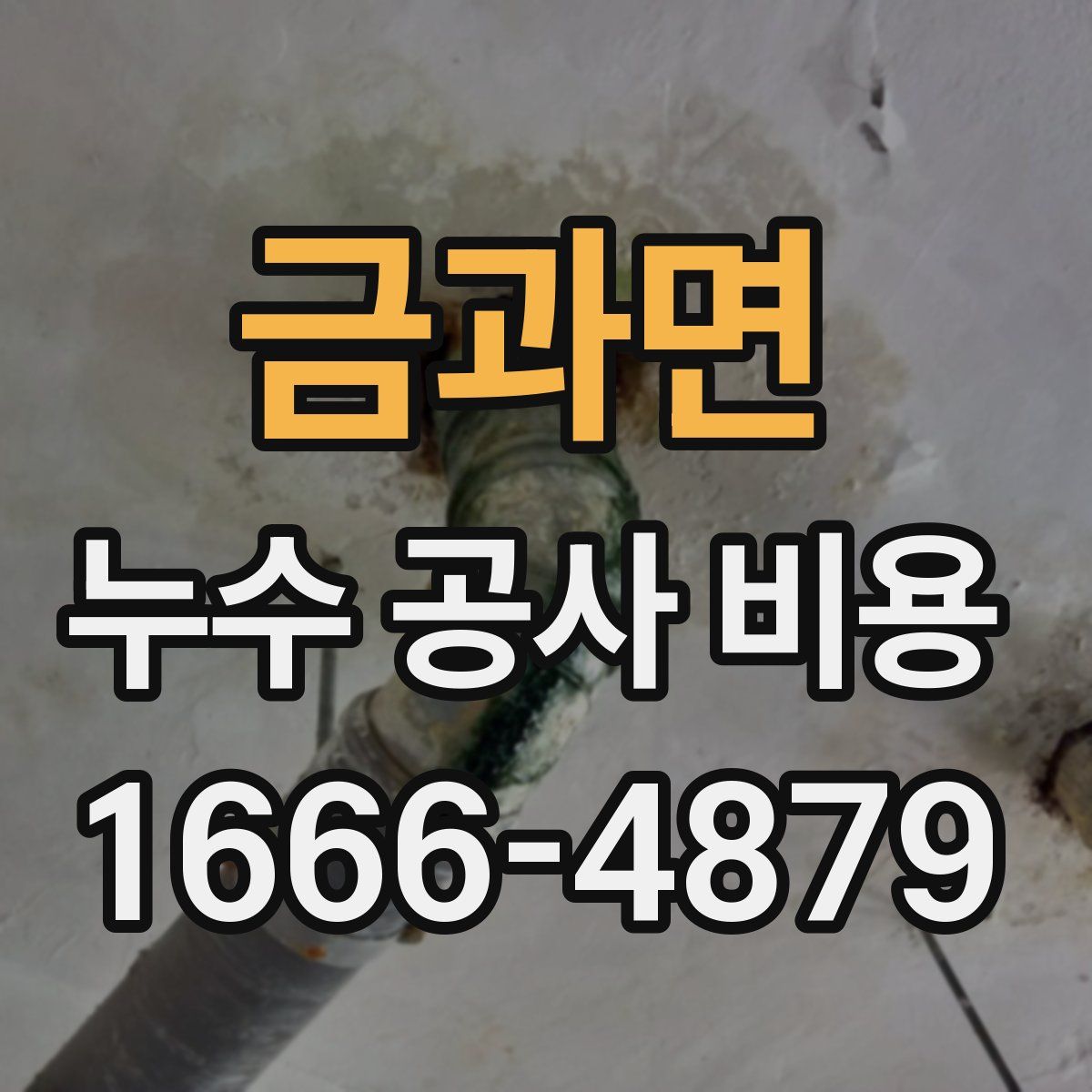금과면 누수 공사 비용
