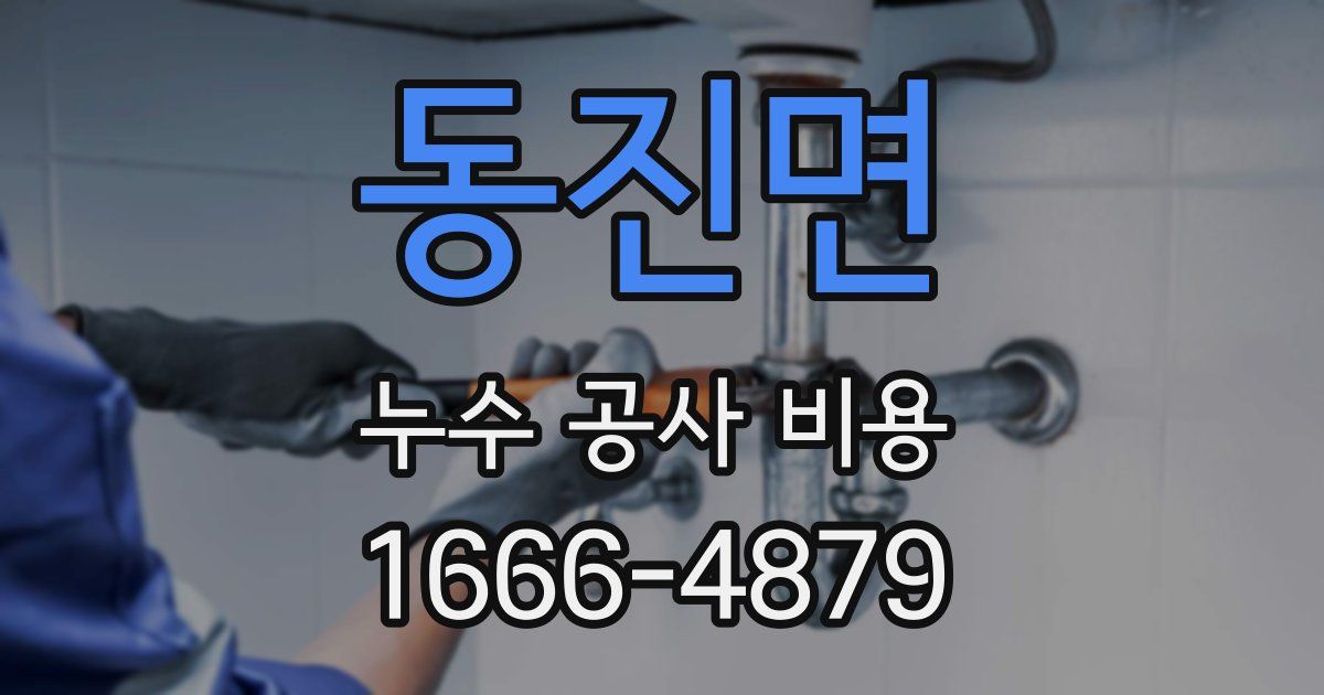 동진면 누수 공사 비용