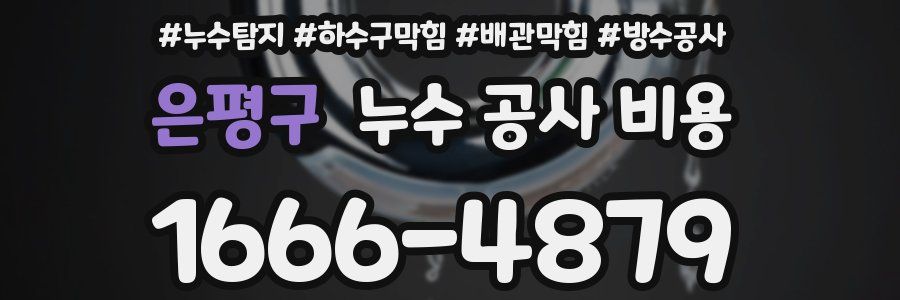 은평구 누수 공사 비용