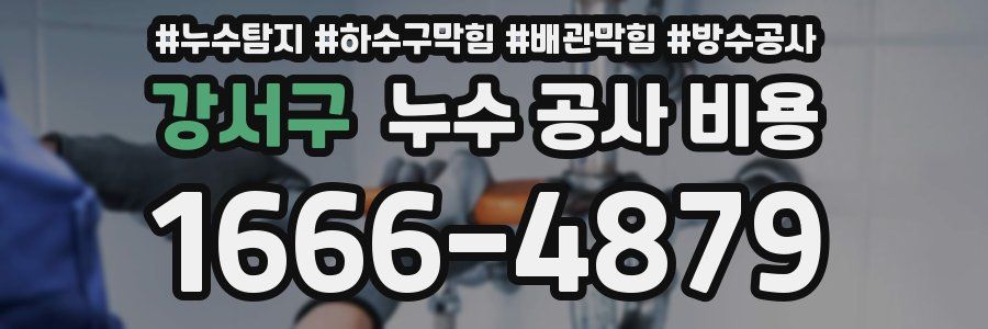 강서구 누수 공사 비용