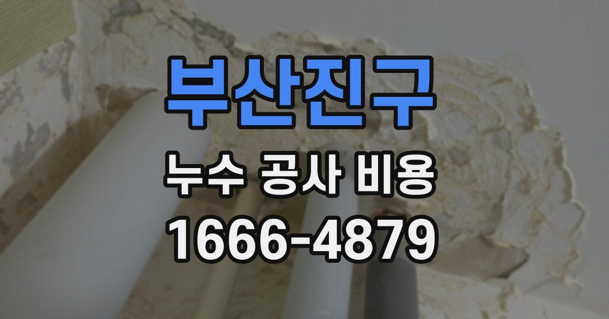 부산진구 누수 공사 비용