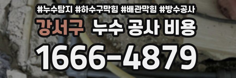 강서구 누수 공사 비용