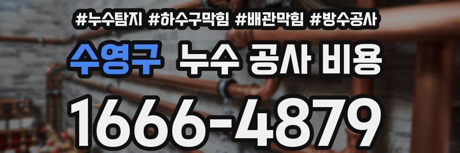 수영구 누수 공사 비용
