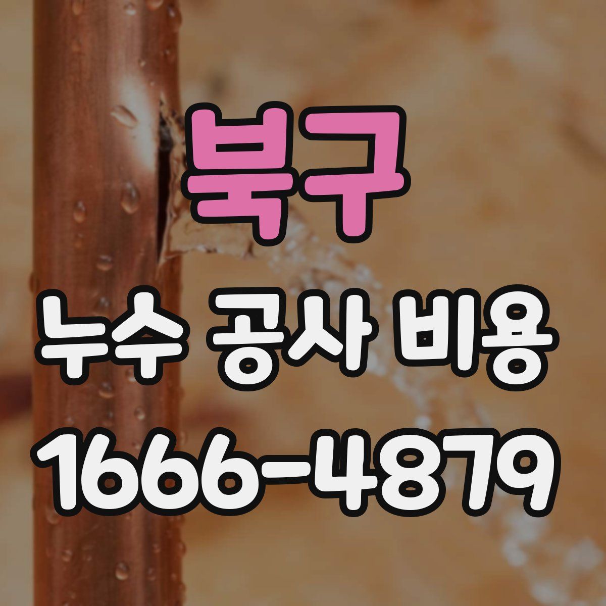 북구 누수 공사 비용