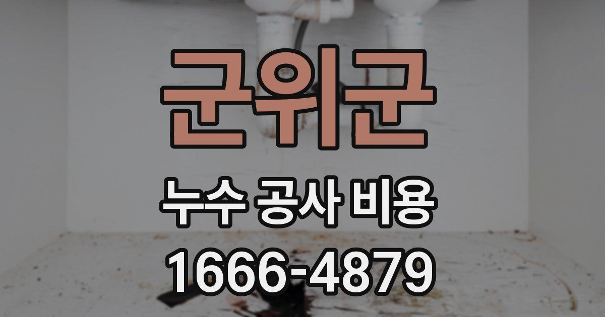 군위군 누수 공사 비용