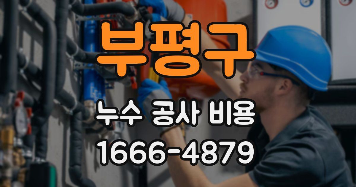 부평구 누수 공사 비용