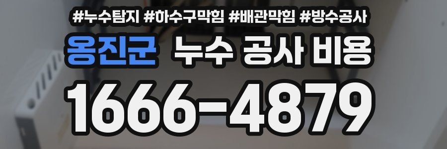 옹진군 누수 공사 비용