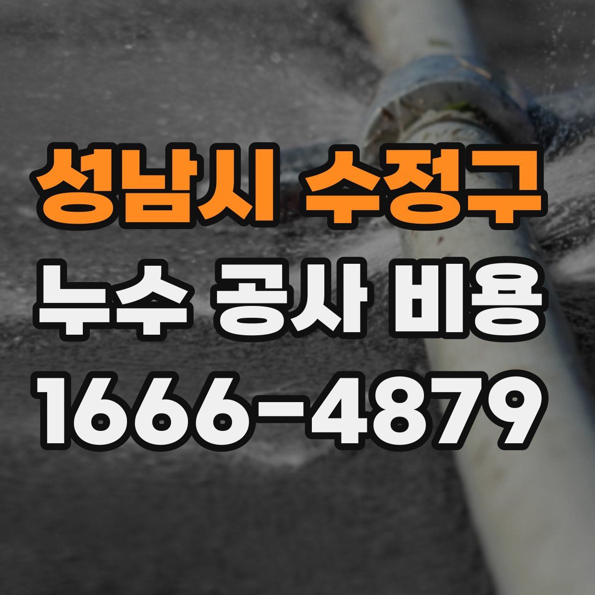 성남시 수정구 누수 공사 비용