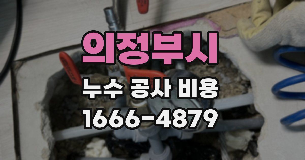의정부시 누수 공사 비용