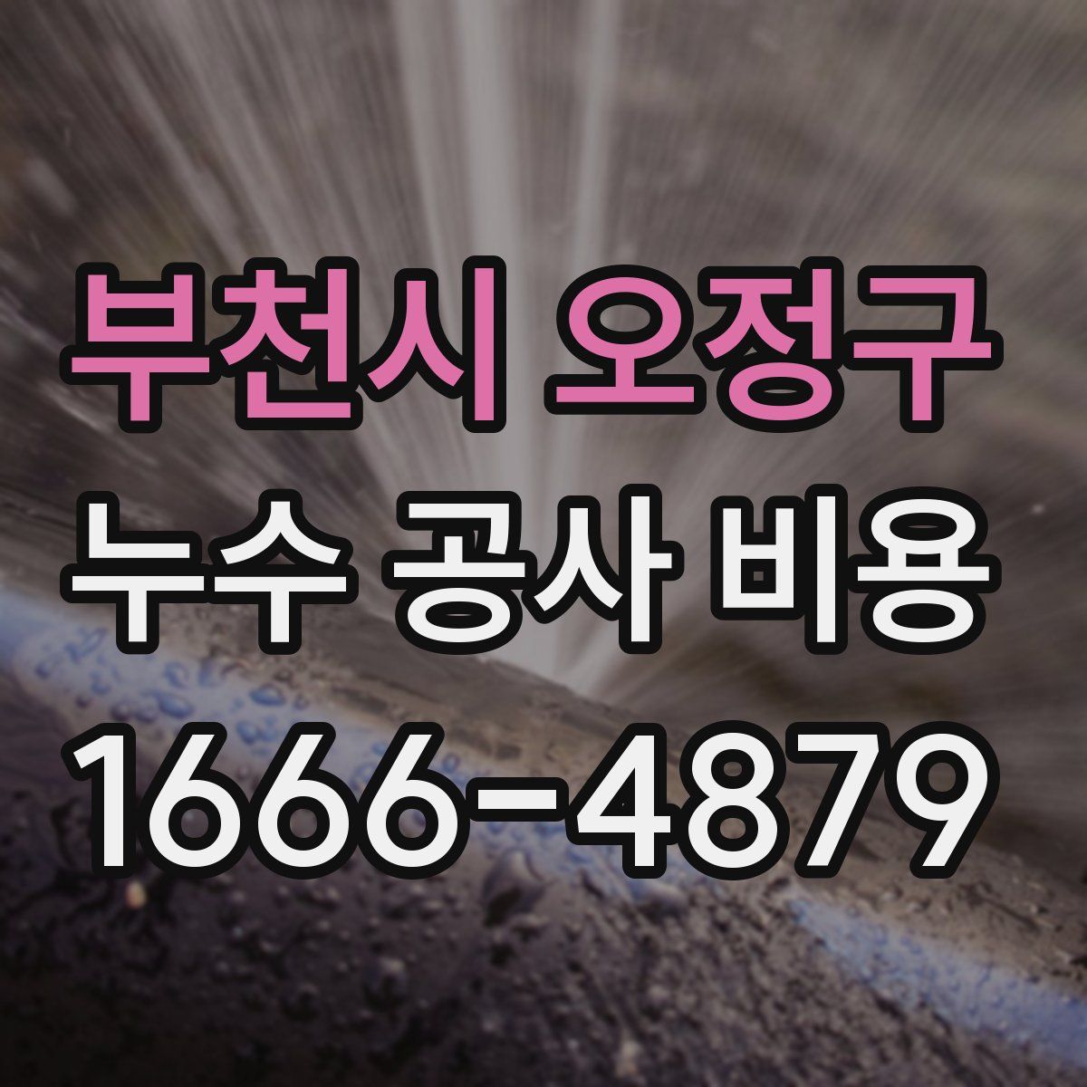부천시 오정구 누수 공사 비용