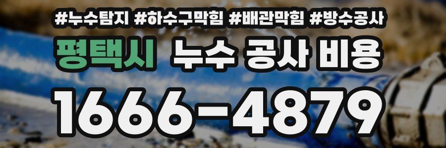 평택시 누수 공사 비용