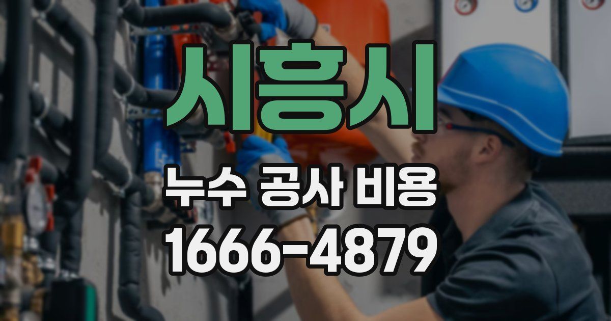 시흥시 누수 공사 비용