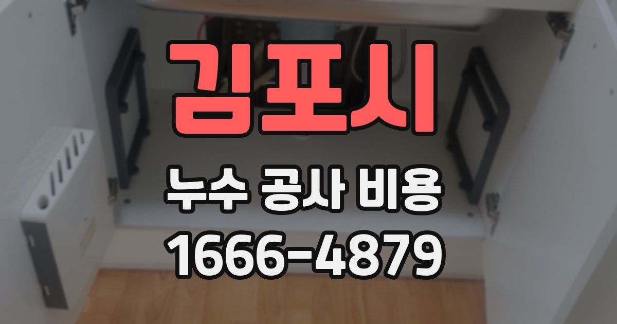 김포시 누수 공사 비용
