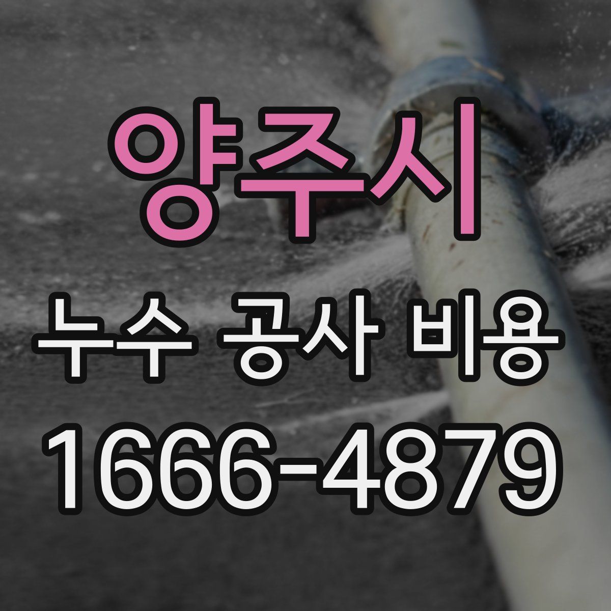 양주시 누수 공사 비용