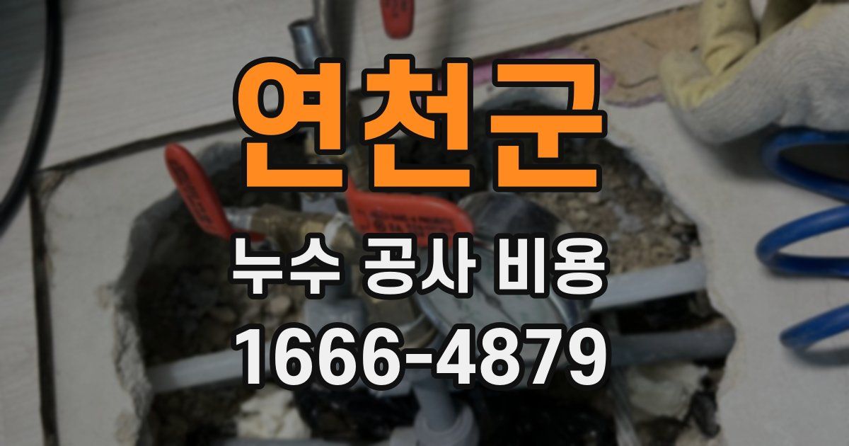 연천군 누수 공사 비용