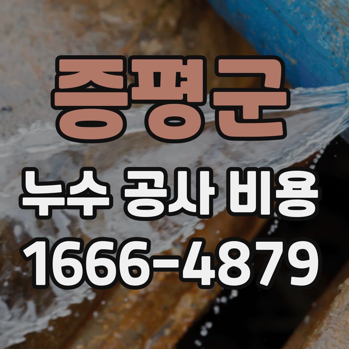 증평군 누수 공사 비용