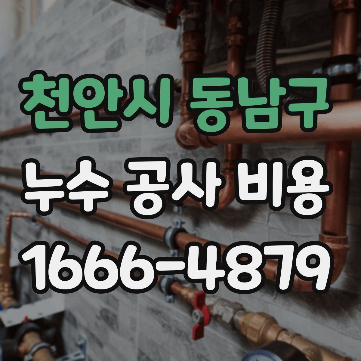 천안시 동남구 누수 공사 비용
