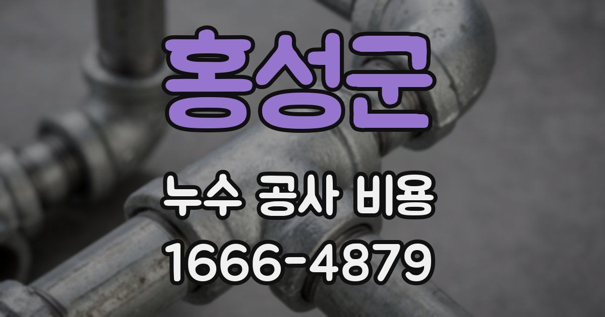홍성군 누수 공사 비용