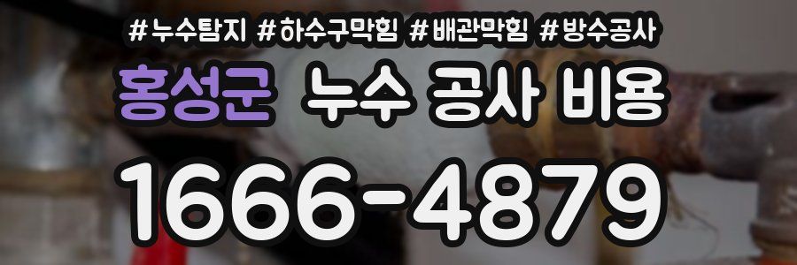 홍성군 누수 공사 비용