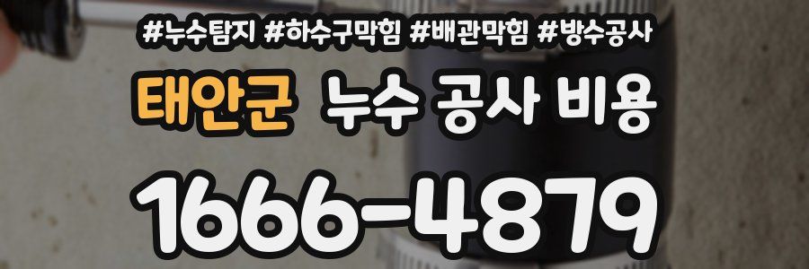 태안군 누수 공사 비용