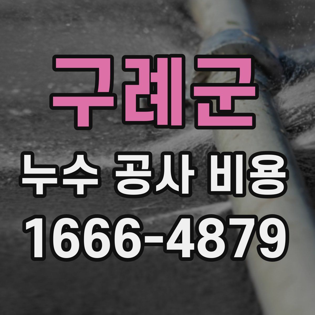 구례군 누수 공사 비용