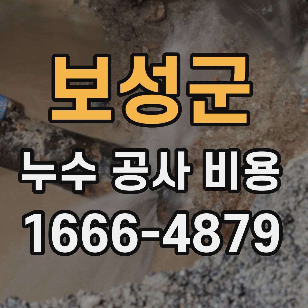 보성군 누수 공사 비용