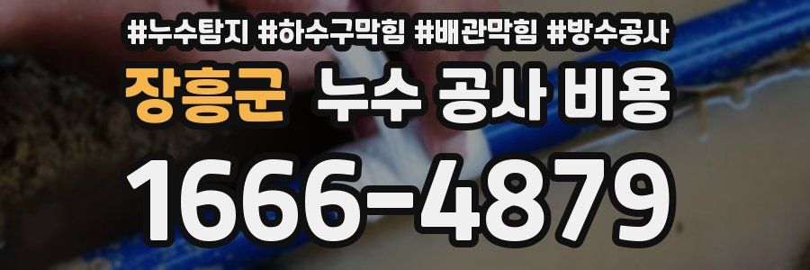 장흥군 누수 공사 비용