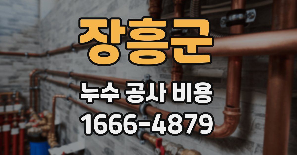 장흥군 누수 공사 비용