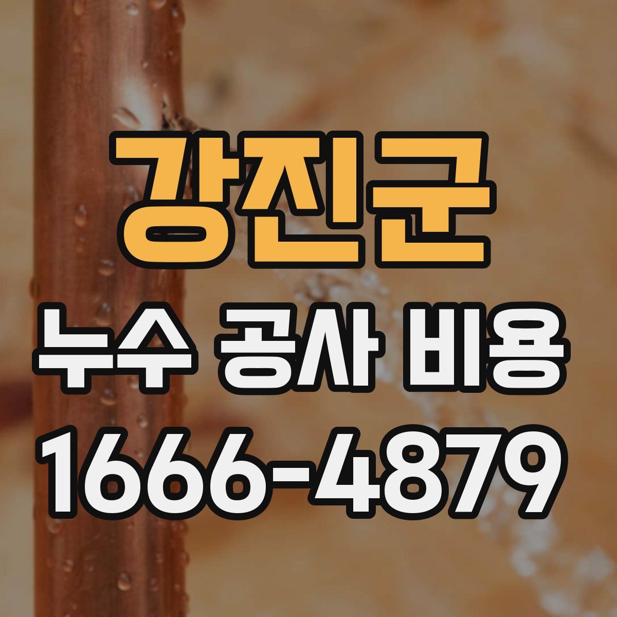 강진군 누수 공사 비용