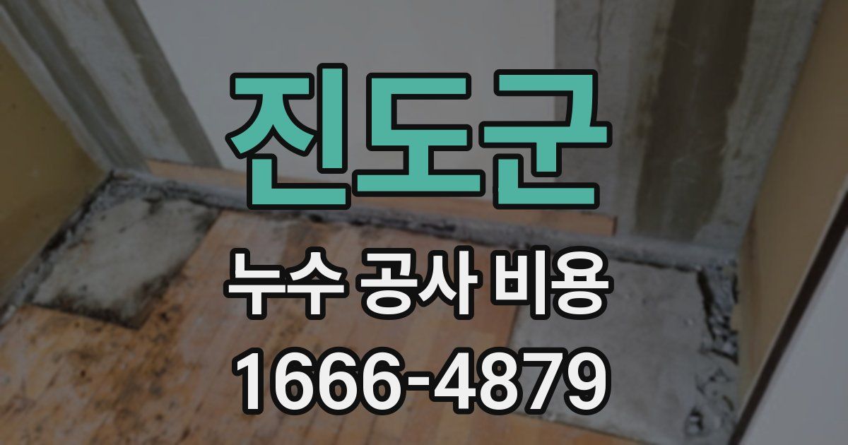 진도군 누수 공사 비용