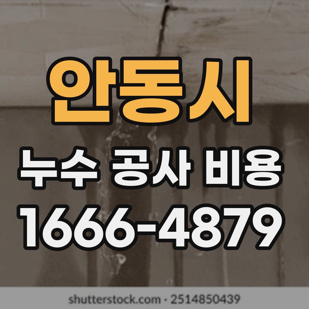 안동시 누수 공사 비용