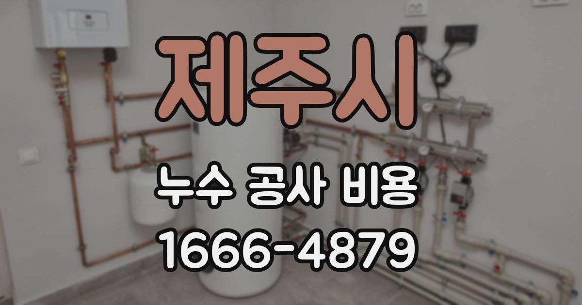 제주시 누수 공사 비용