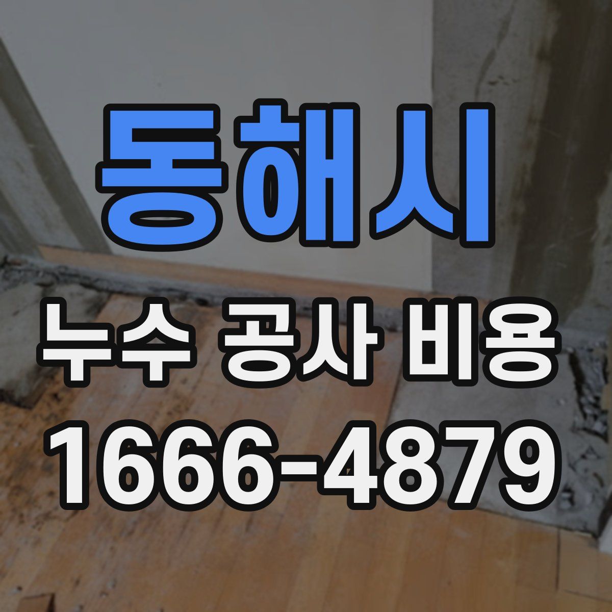 동해시 누수 공사 비용