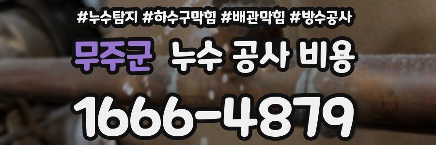 무주군 누수 공사 비용