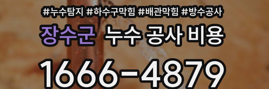 장수군 누수 공사 비용