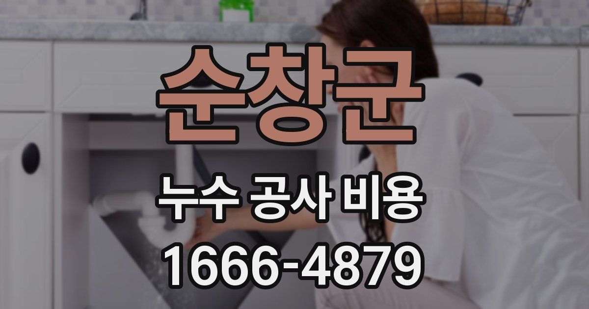 순창군 누수 공사 비용