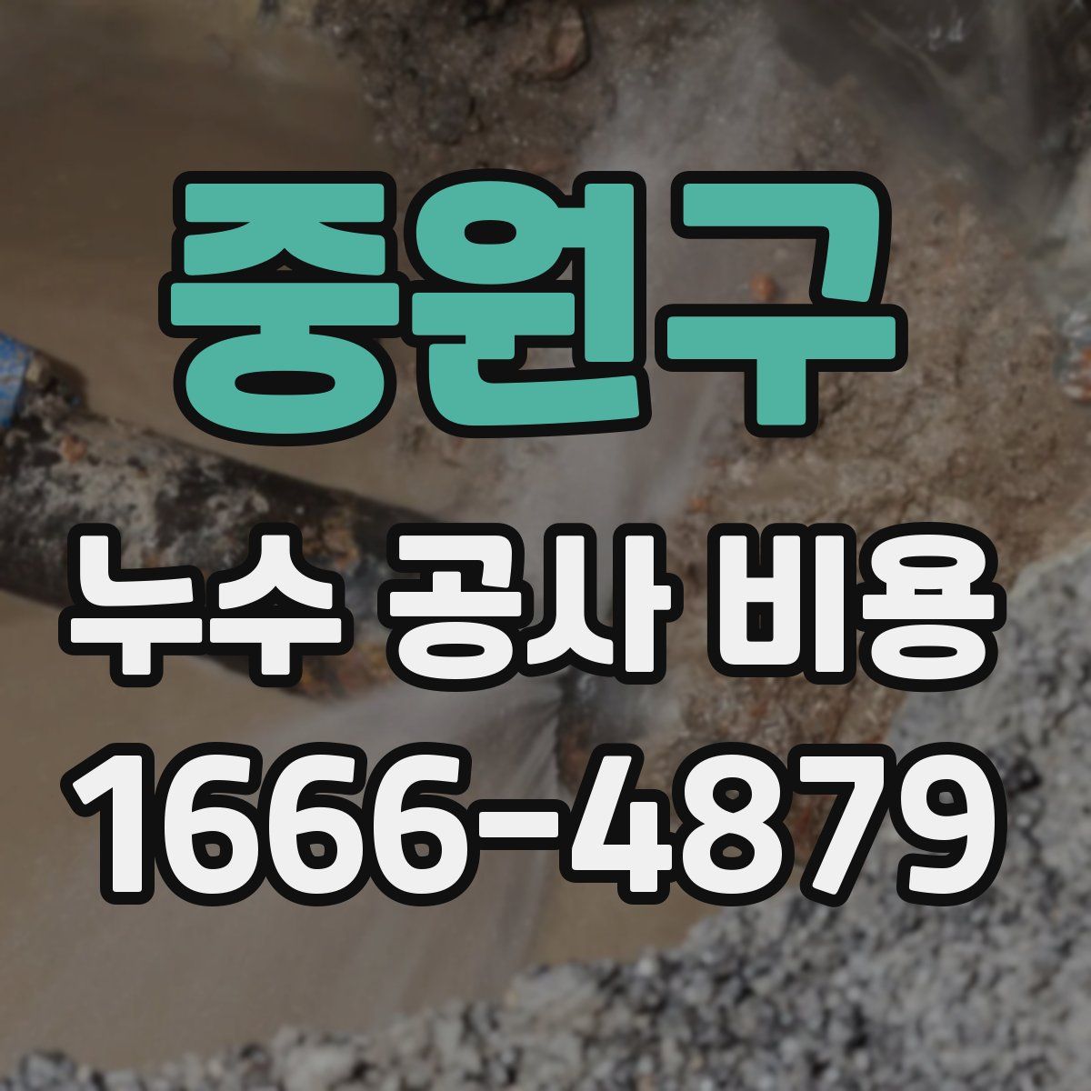 중원구 누수 공사 비용