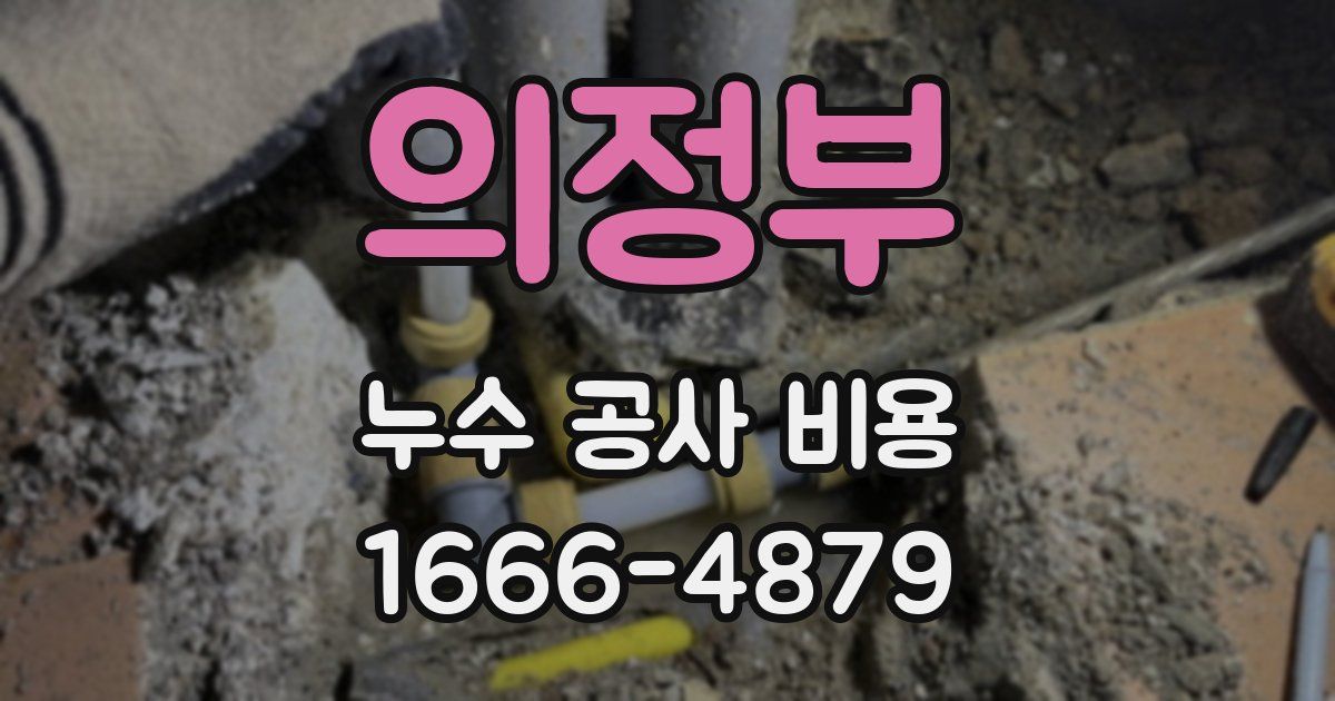 의정부 누수 공사 비용