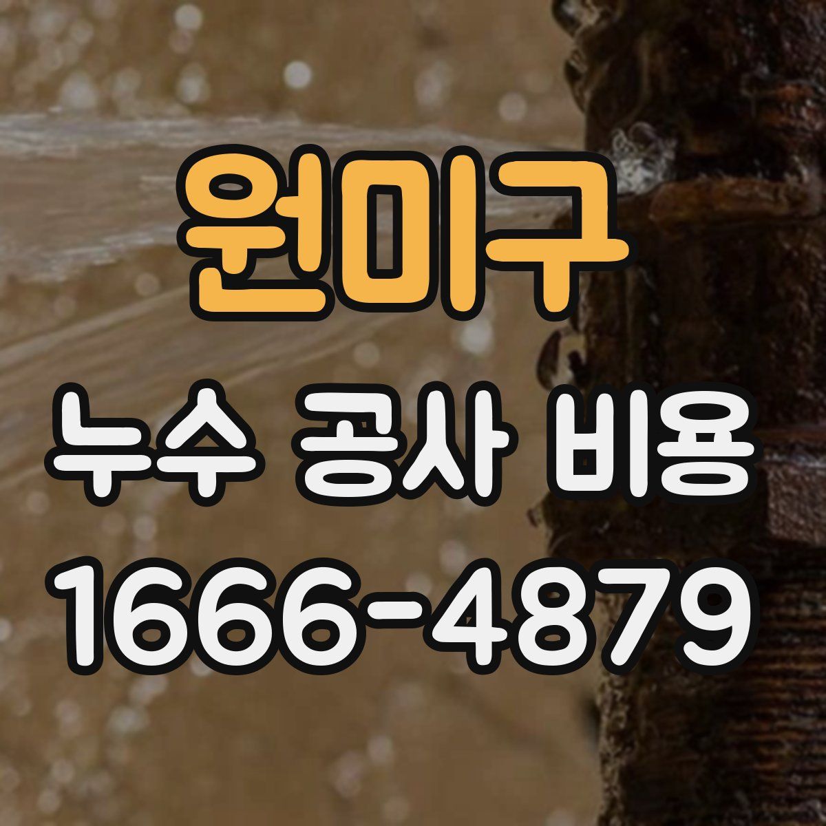 원미구 누수 공사 비용