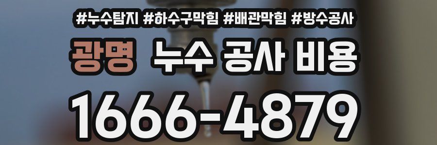 광명 누수 공사 비용