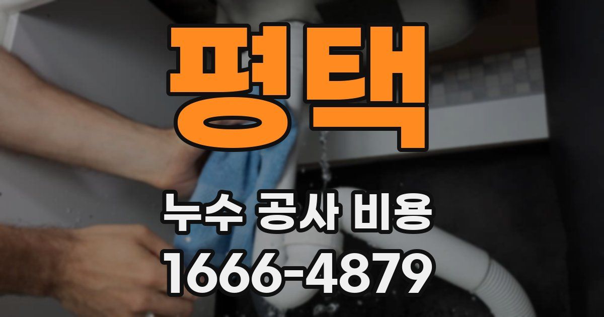 평택 누수 공사 비용